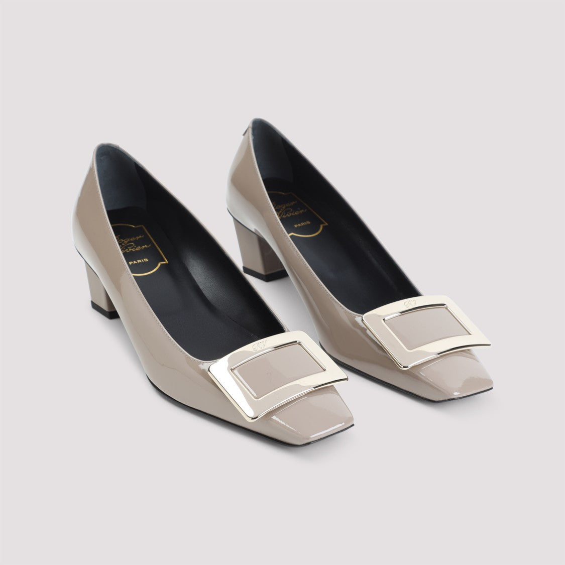 Roger Vivier Belle Daino Calf Leather Pumps