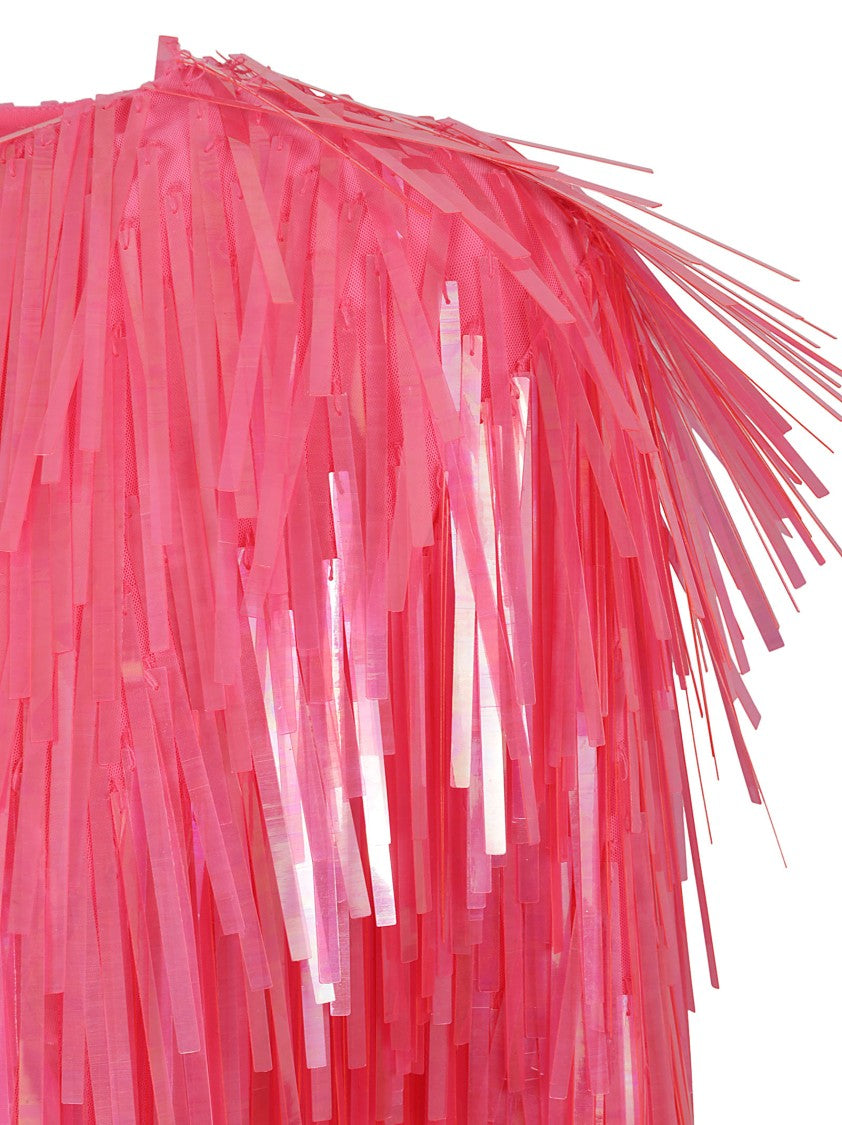 Max Mara Fringed Top With Dynamic Texture