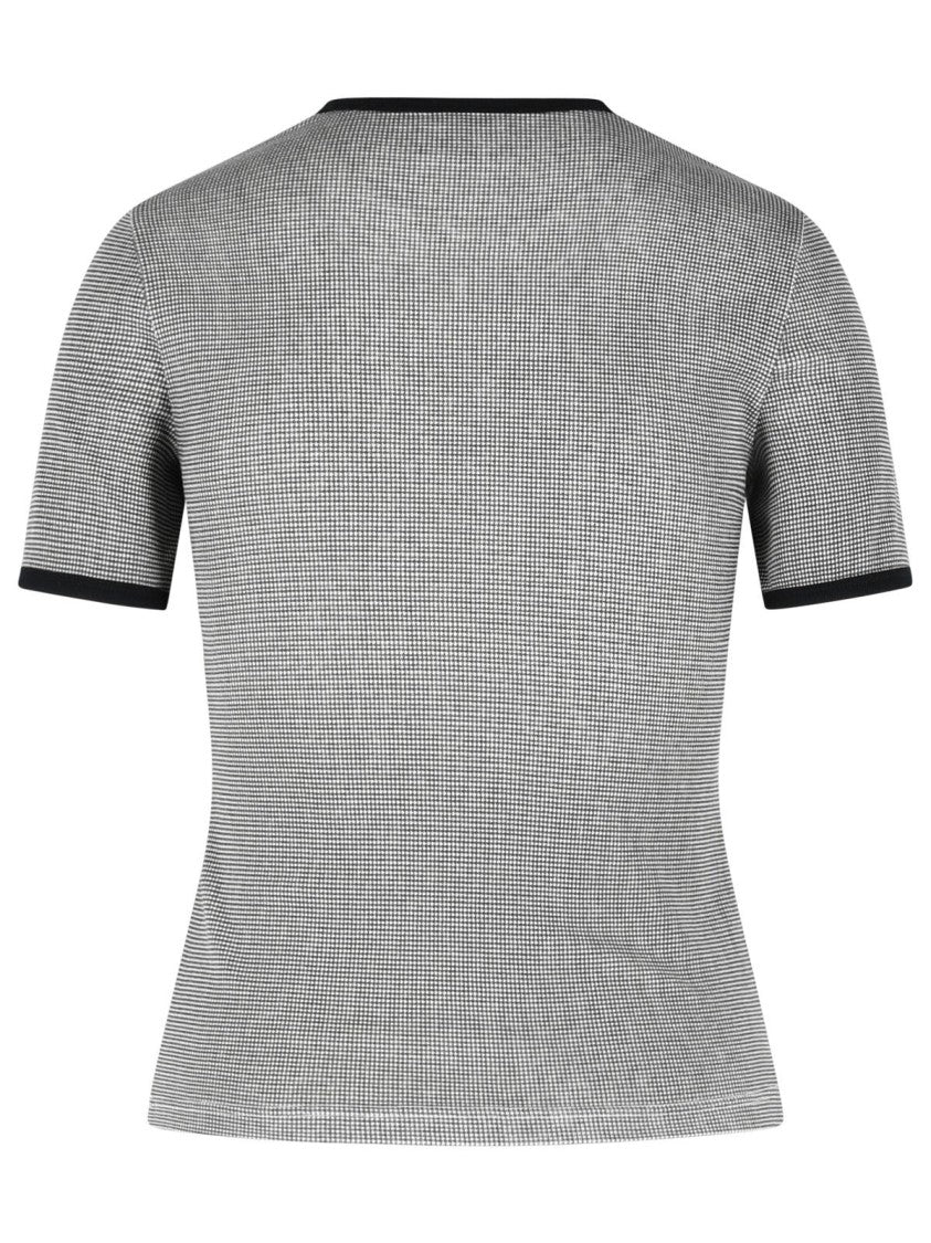 Courrèges Gray Cotton T-Shirt