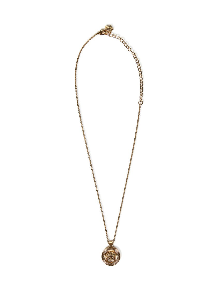 Versace Bijoux Golden Necklace With Medusa Pendant