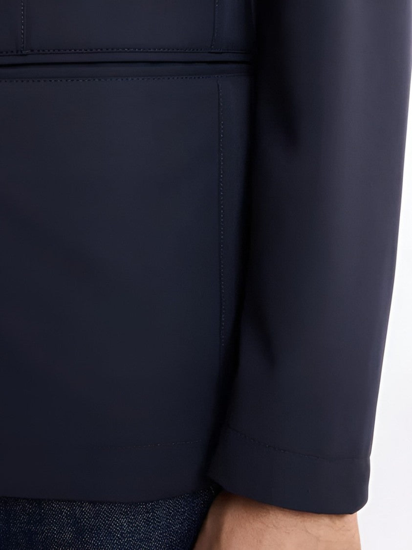 Fay Tailored Stretch Nylon Flap Jacket