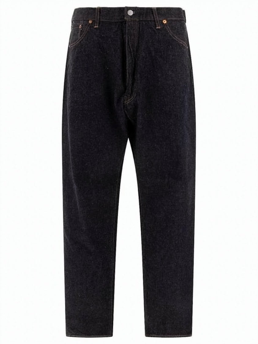 Kaptain Sunshine Straight-Leg Denim Pants With Classic Five-Pocket Design