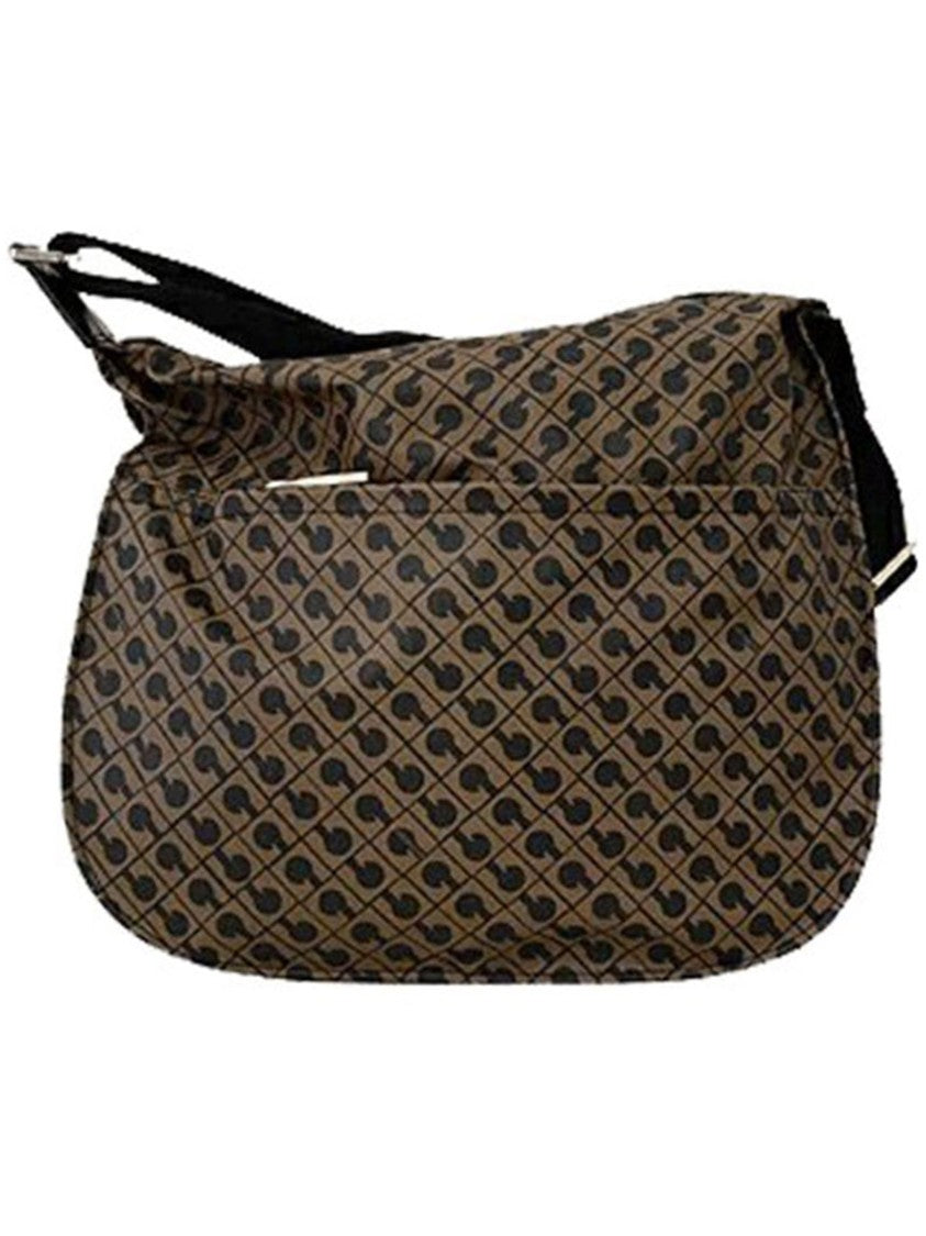 Gherardini Geometric Pattern Leather Satchel
