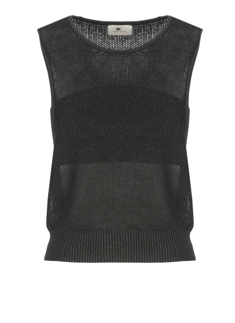 Elisabetta Franchi Black Viscose Sweater