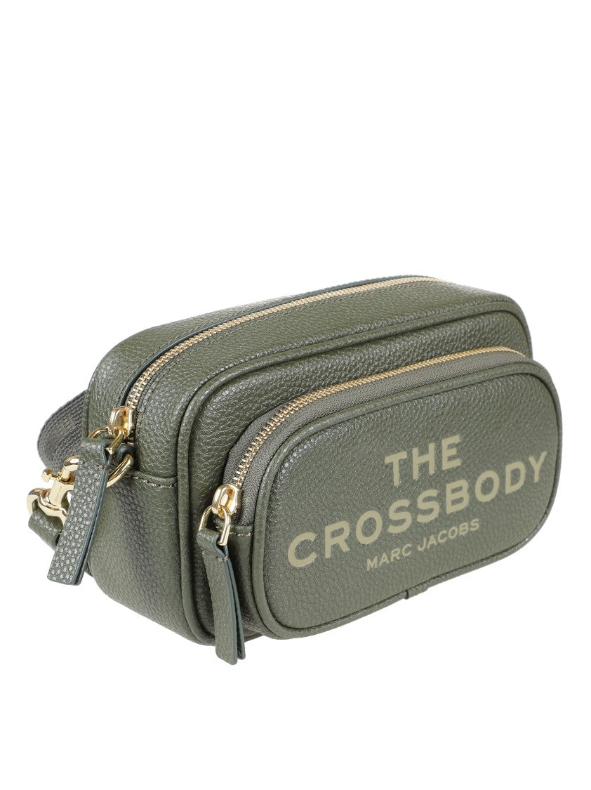 Marc Jacobs Textured Green Crossbody Bag With Adjustable Strap