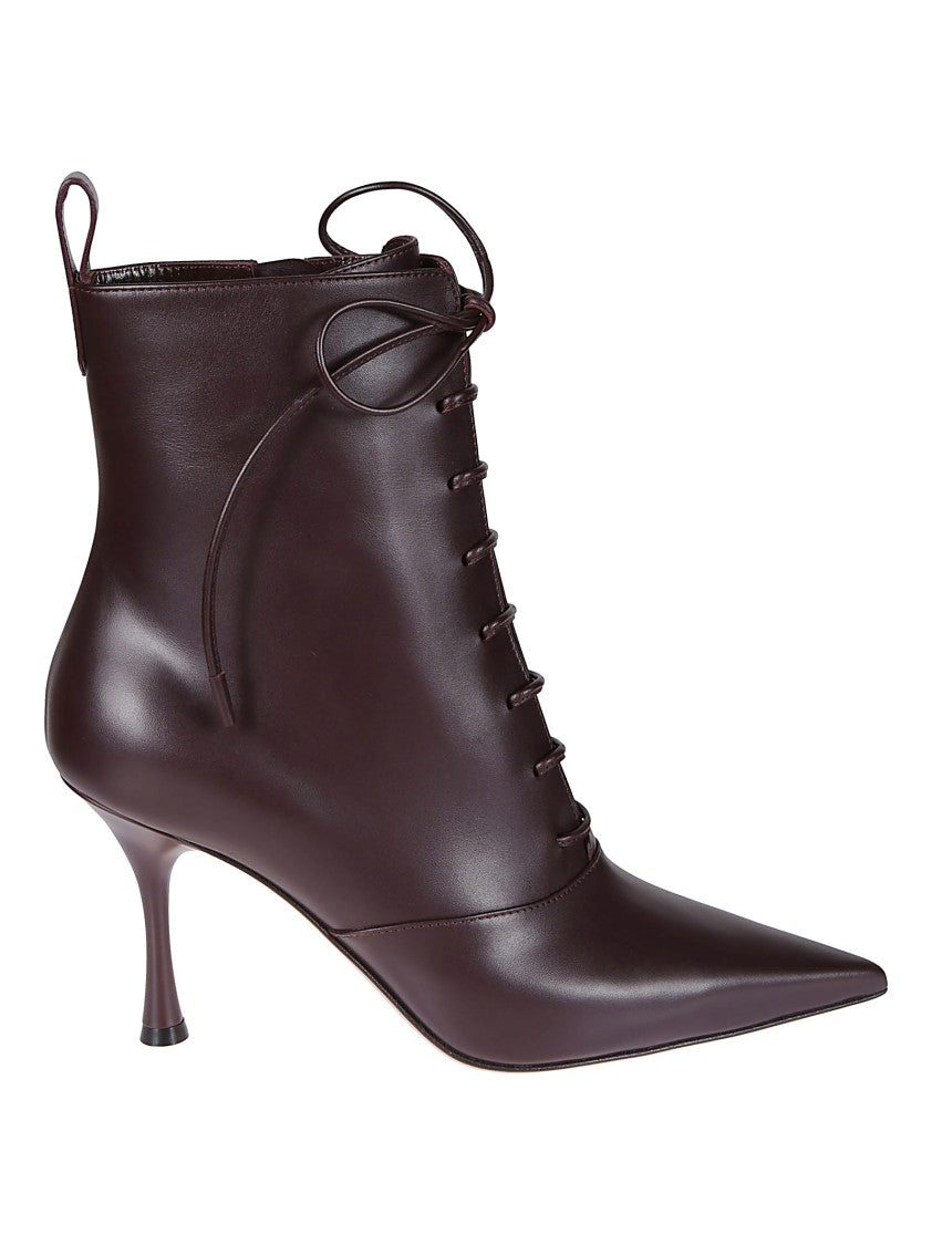 Gianvito Rossi Refined Ankle Boot With Pointed Toe And Kitten Heel