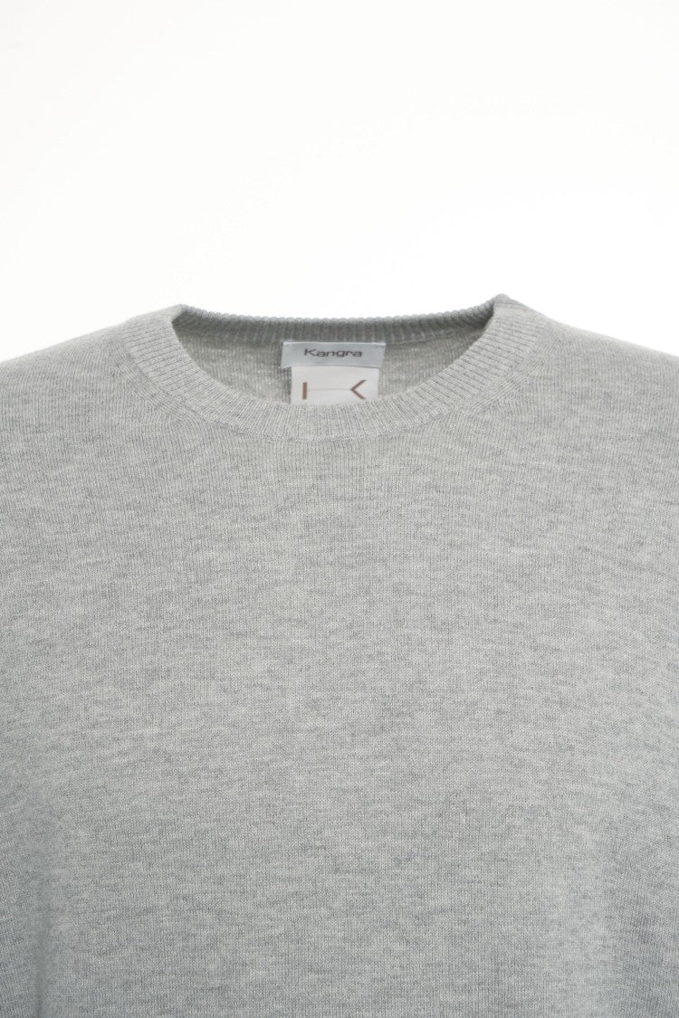 Kangra Fine Wool Blend Sweater With Classic Round Neckline