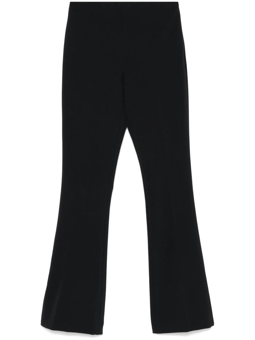Twin-Set Stretch Trousers With Slight Flare Hem