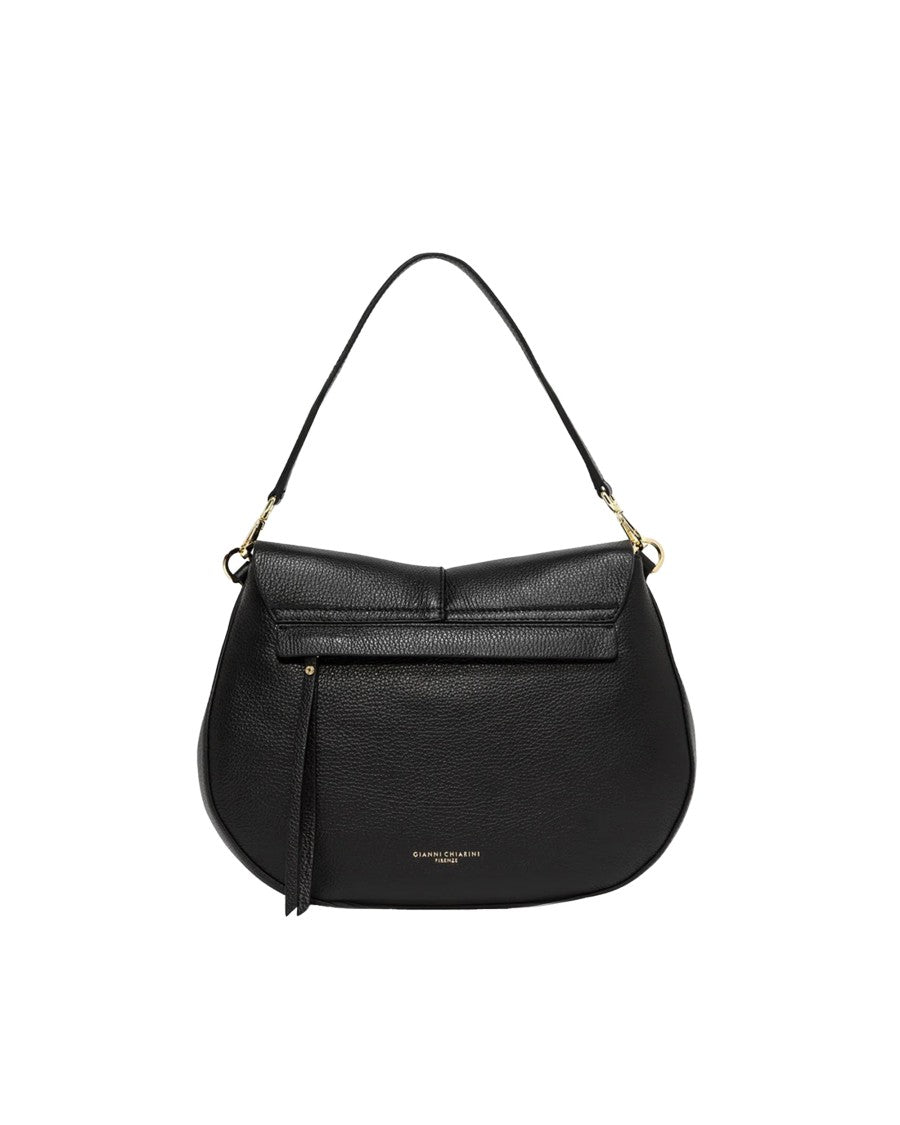 Gianni Chiarini Black Helena Round Shoulder Bag