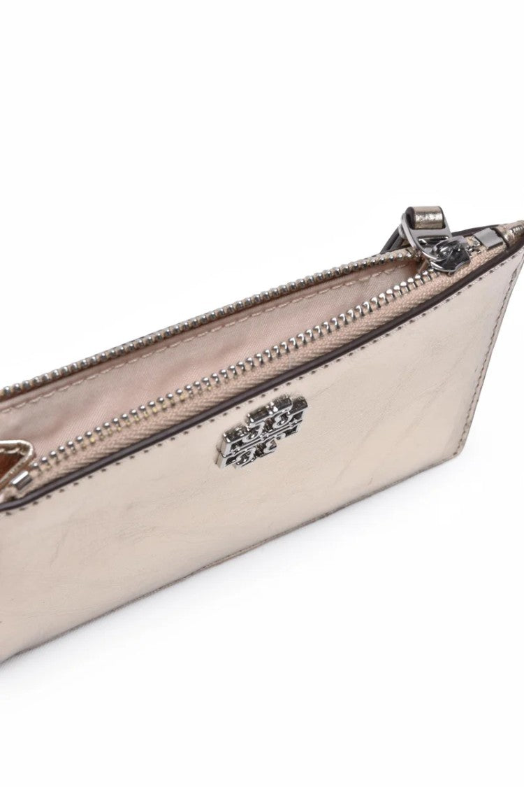 Tory Burch Leather Cardholder - Gold