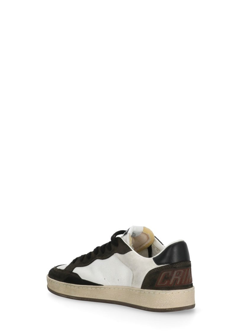 Crime London White Chelsea Used Effect Sneakers