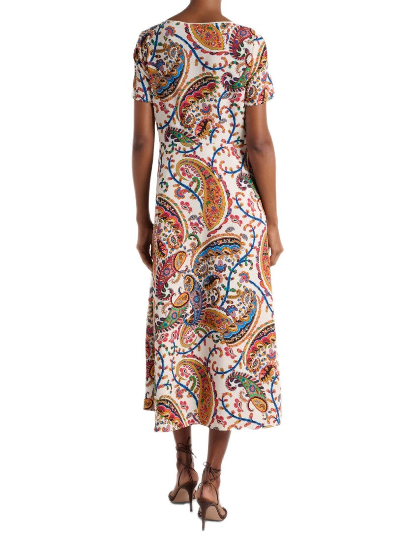 Etro Multicolor Paisley Print Regular Dress