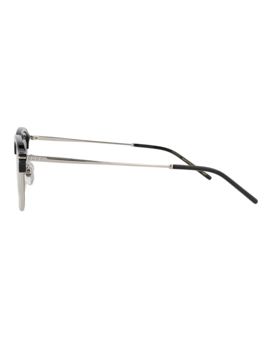 Gucci Square-Frame Metal Sunglasses