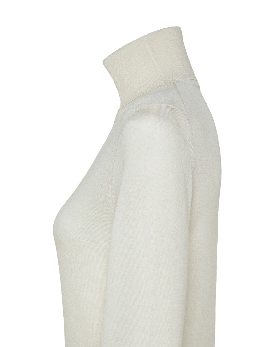 Peuterey White Pure Virgin Wool Turtleneck