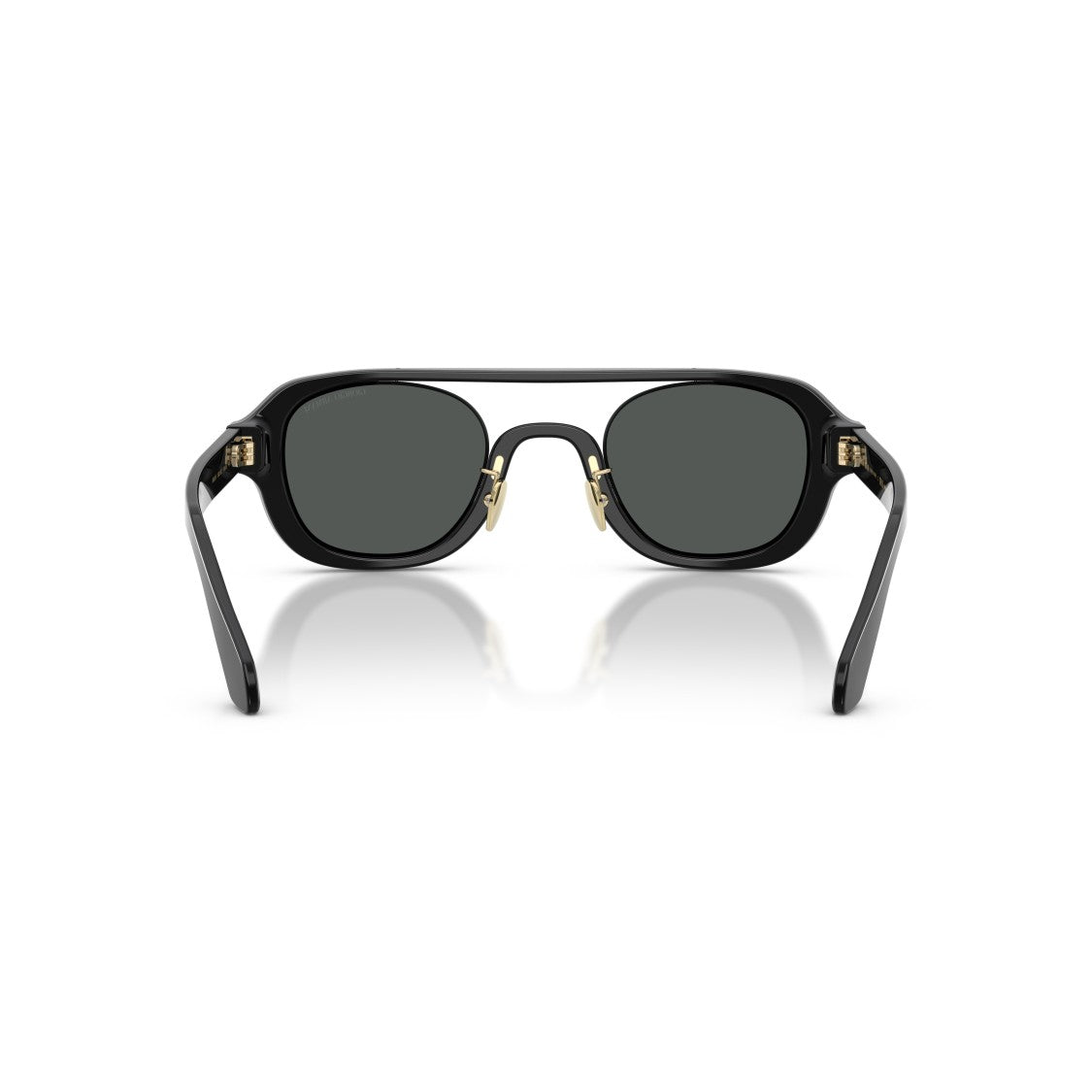 Giorgio Armani 0Ar8247 Bold Rectangular Frame Sunglasses With Gold Accents
