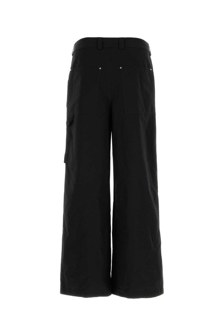 Alexander Mcqueen Black Cotton Cargo Pant