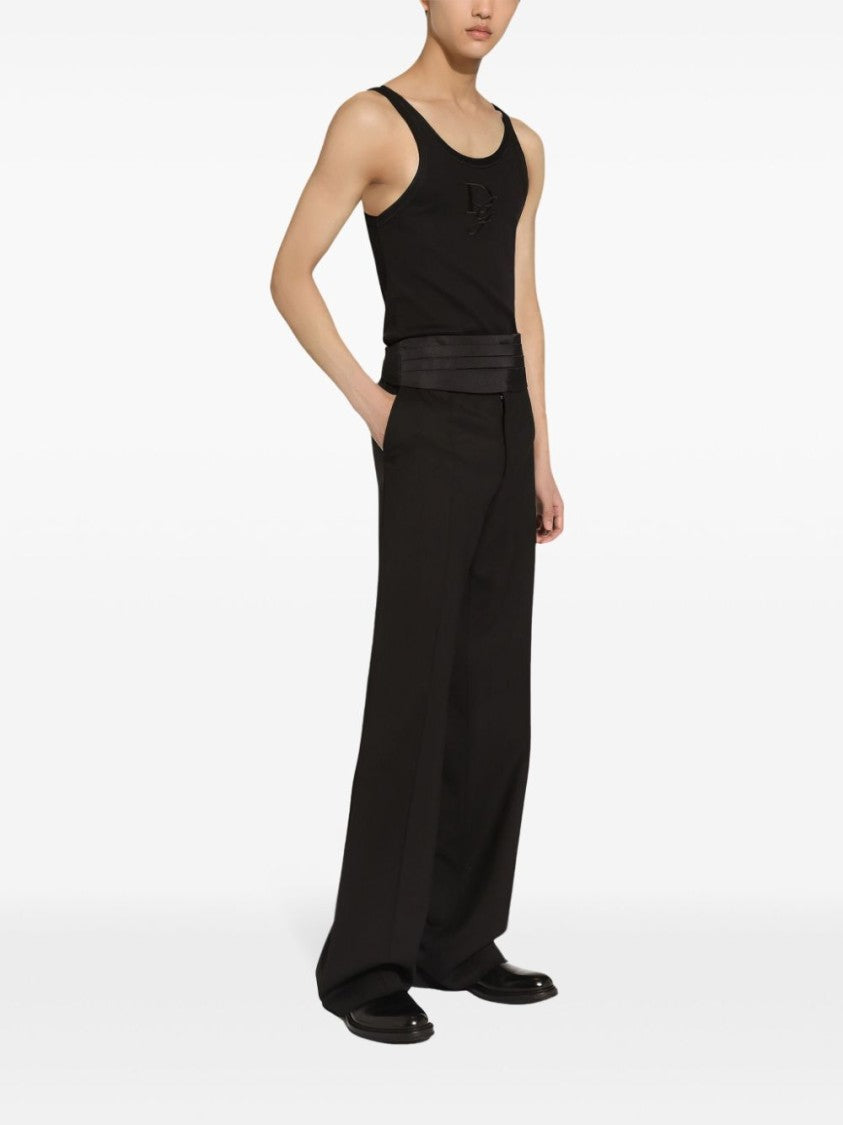 Dolce & Gabbana Fitted Scoop Neck Tank Top