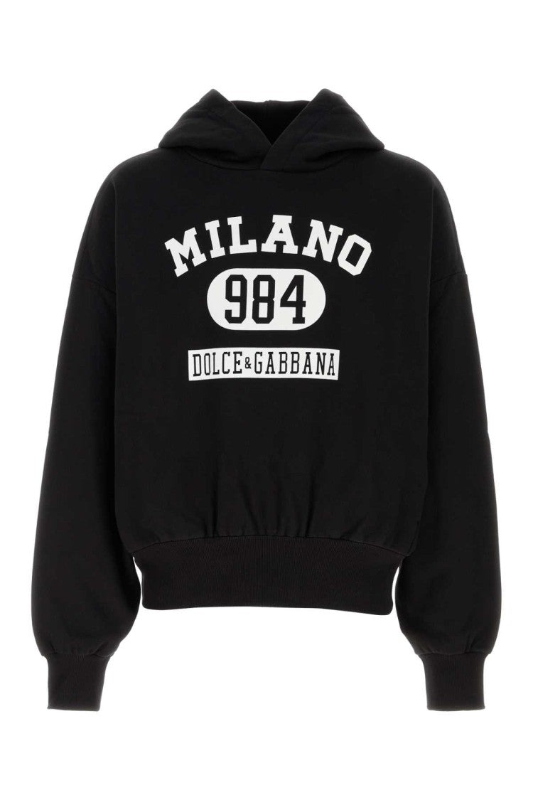 Dolce & Gabbana Black Cotton Sweatshirt