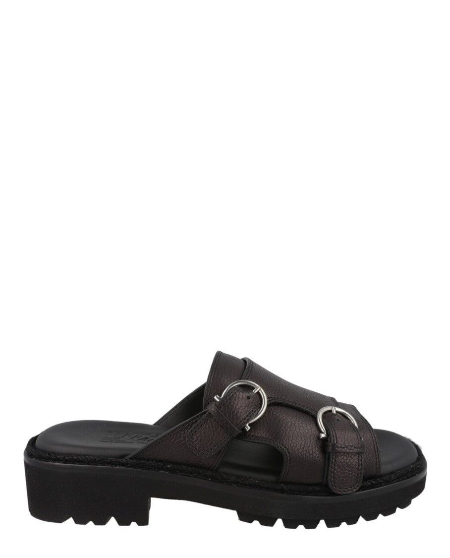 Ferragamo Girby Leather Slides