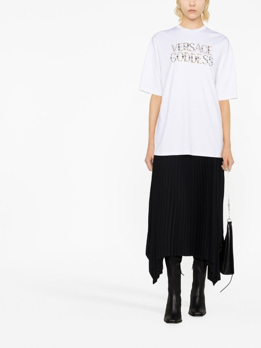 Versace Goddess-Print T-Shirt