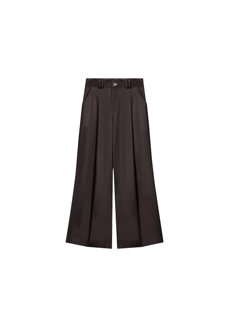 Aeron Wellen - Satin Wide-Leg Pants