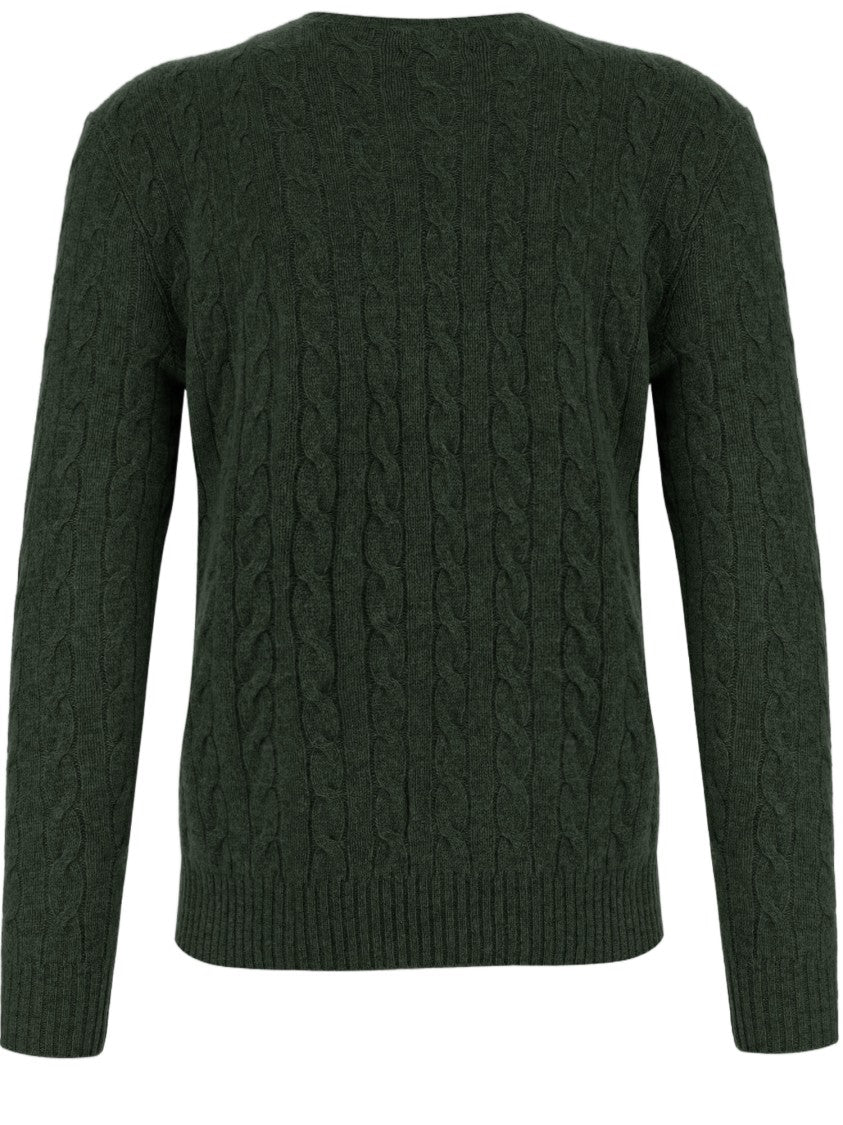 Polo Ralph Lauren Cable-Knit Wool And Cashmere Sweater With Embroidered Logo
