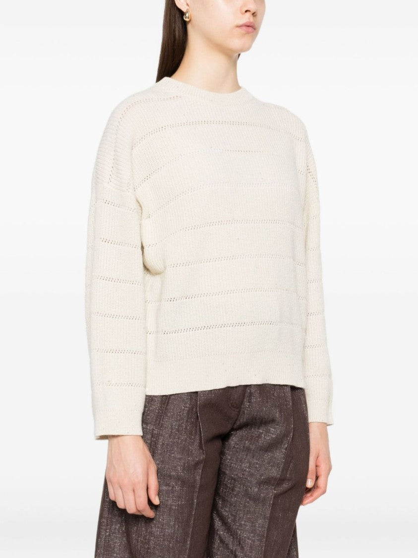 Brunello Cucinelli Cashmere And Wool Crew-Neck Sweater