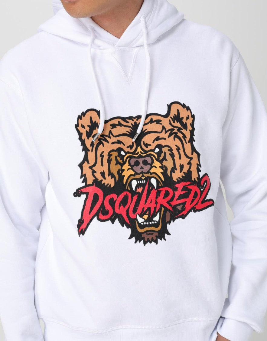 Dsquared2 Angry Bear Logo Cool Fit Hoodie