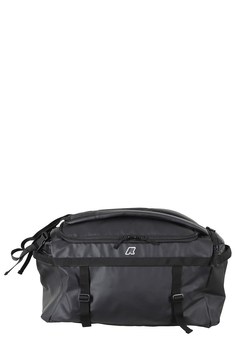 K-Way Black Vercos Travel Padded Straps Polyester Duffle Bag