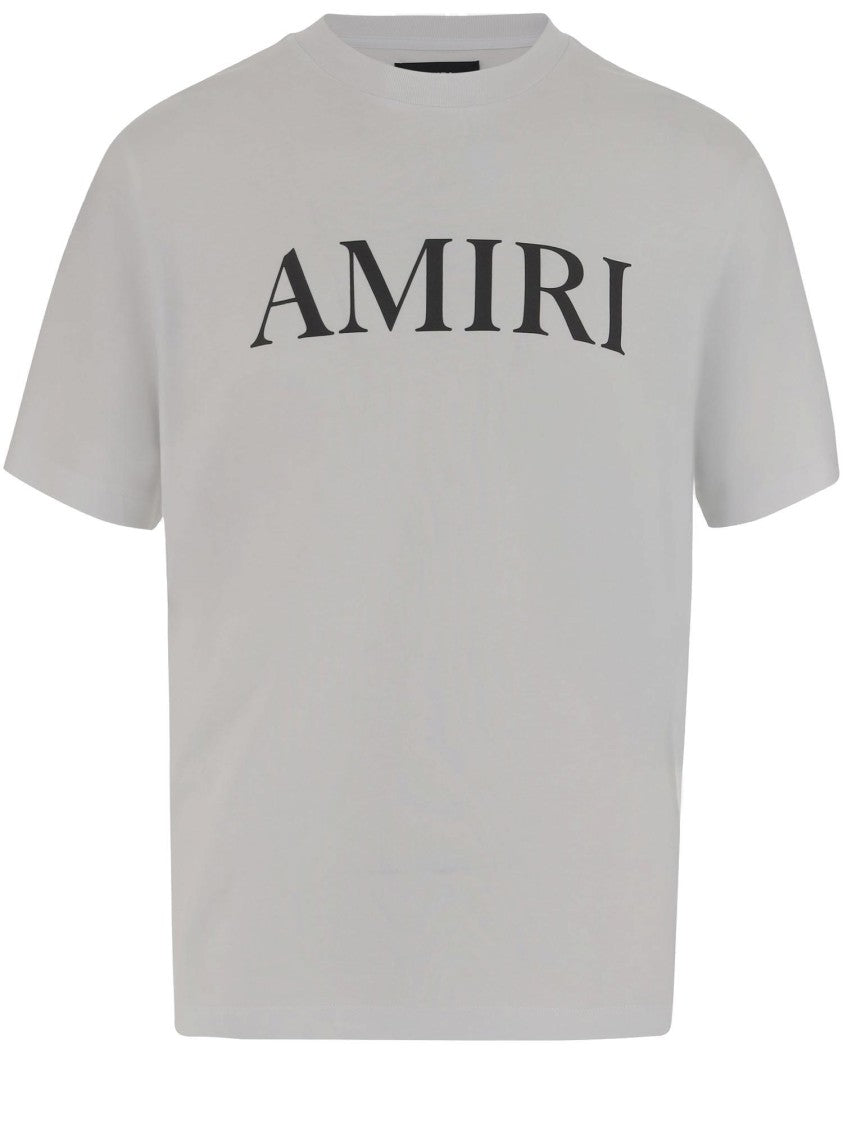 Amiri Cotton Crew Neck T-Shirt With Contrasting Logo Detail