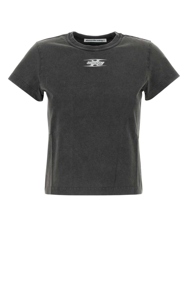 T By Alexander Wang Dark Grey Cotton T-Shirt