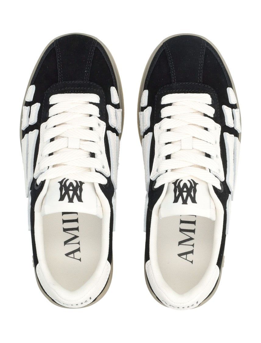 Amiri Pacific Bones Suede Bone Detailing Sneakers