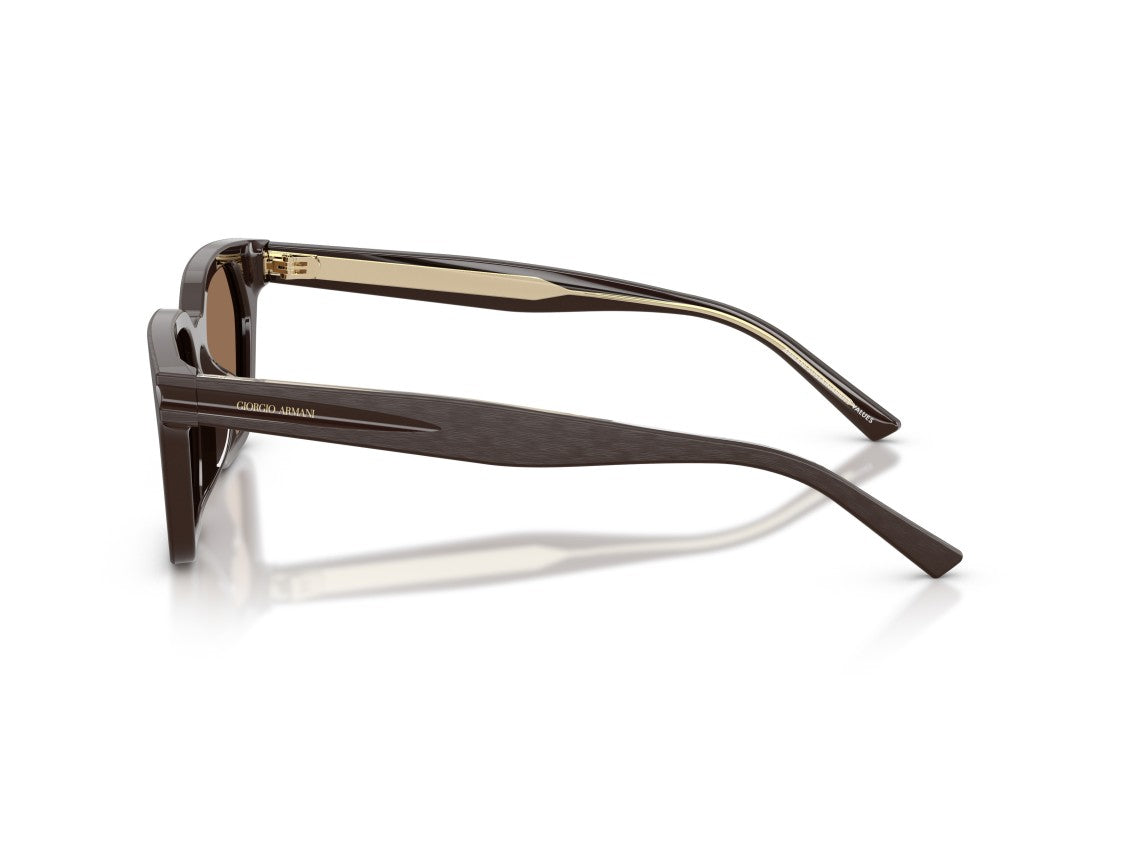 Giorgio Armani 0Ar8251u Glossy Acetate Oversized Square Sunglasses