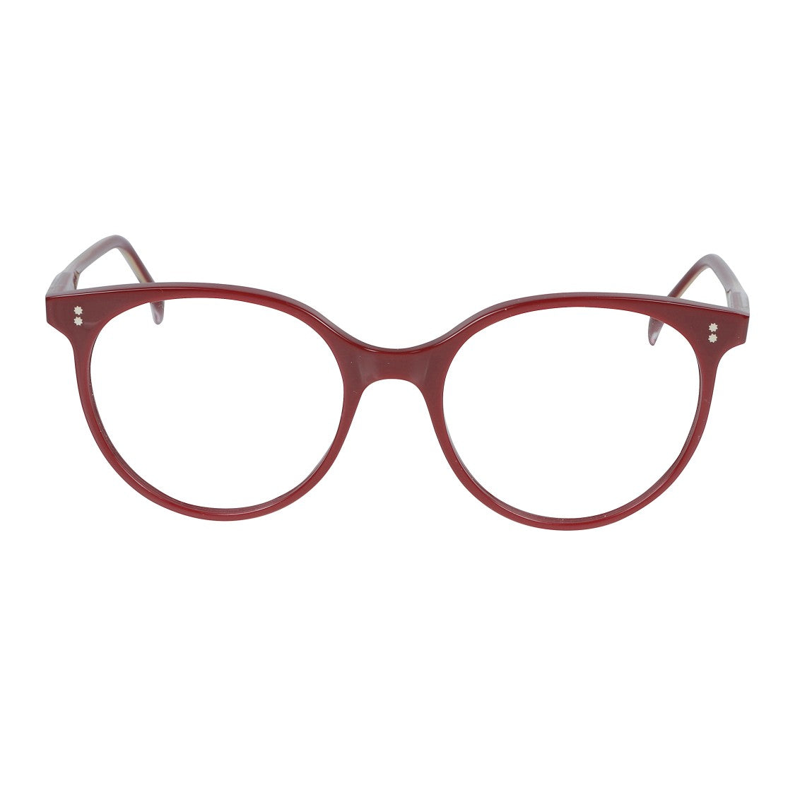 Kador Cynda/N-52 Glossy Rounded Frame Eyeglasses With Decorative Accents