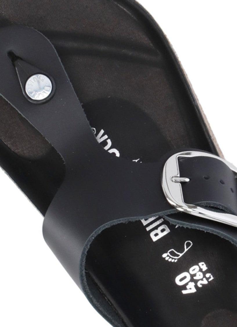 Birkenstock Black Gizeh Big Buckle Sandals