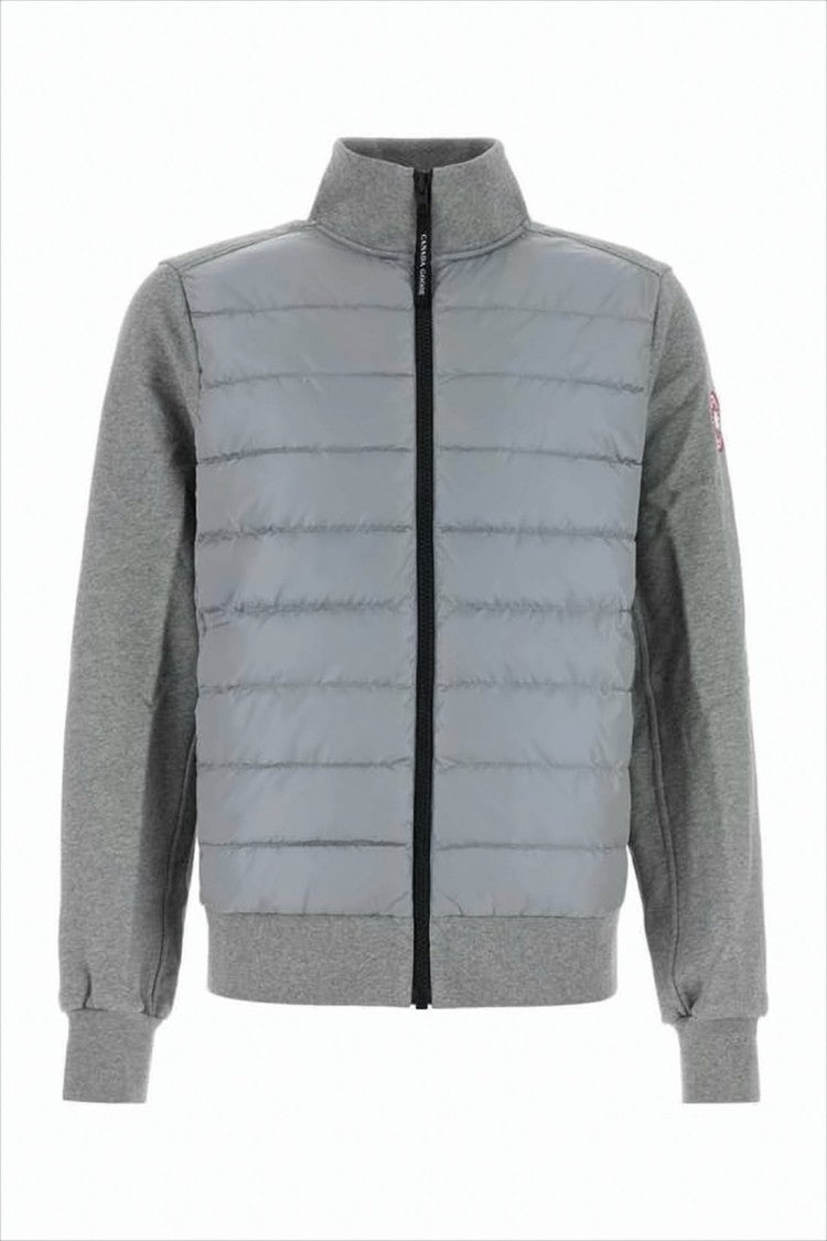 Canada Goose Quilted Grey Jacket With Stand Collar