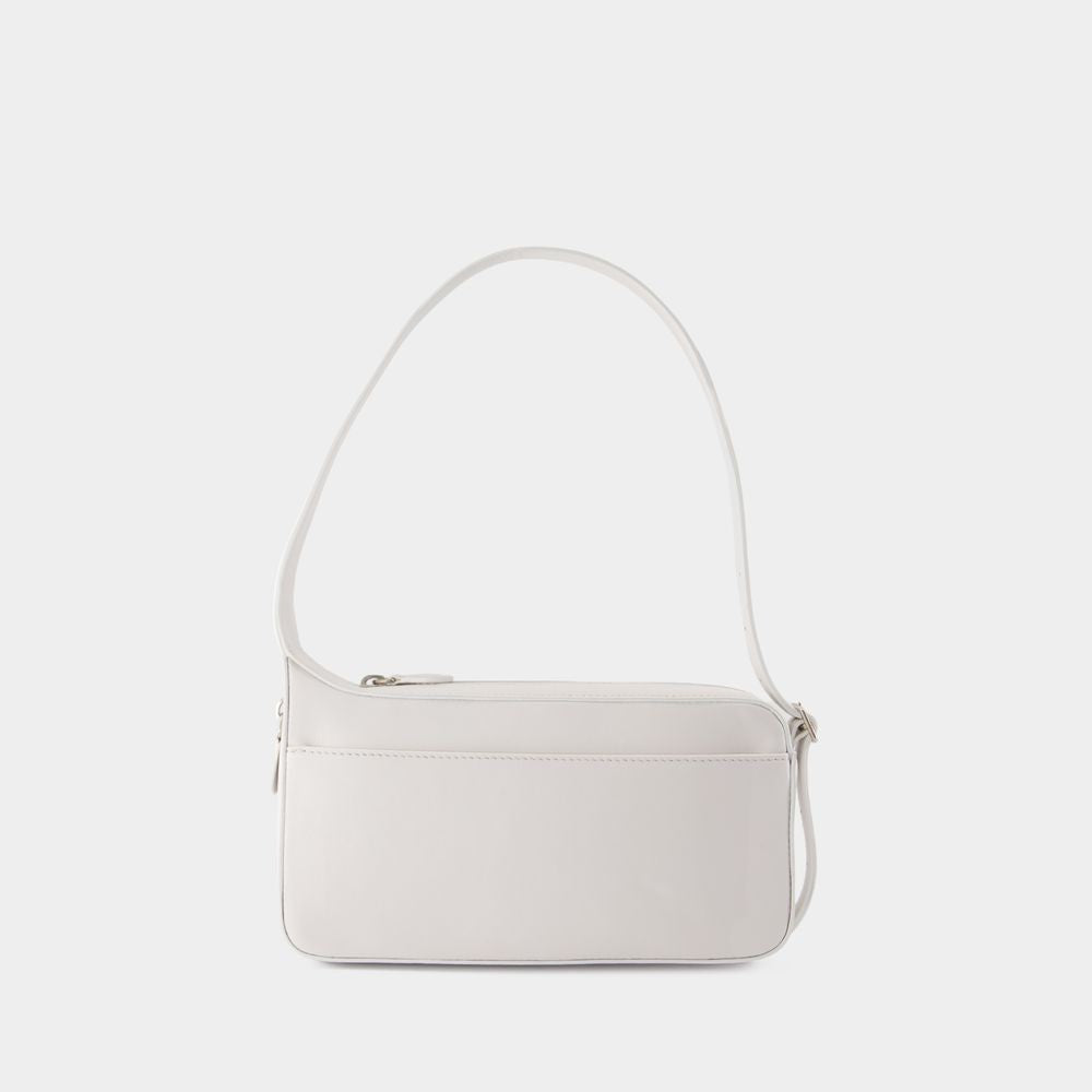 Courrèges One Racer Baguette Shoulder Bag - Leather - White