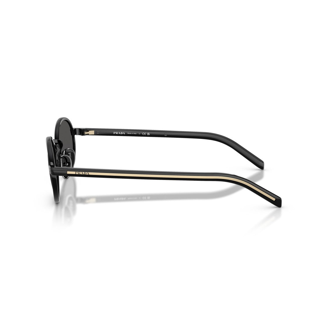 Prada 0Pr B56s Oval Steel Sunglasses