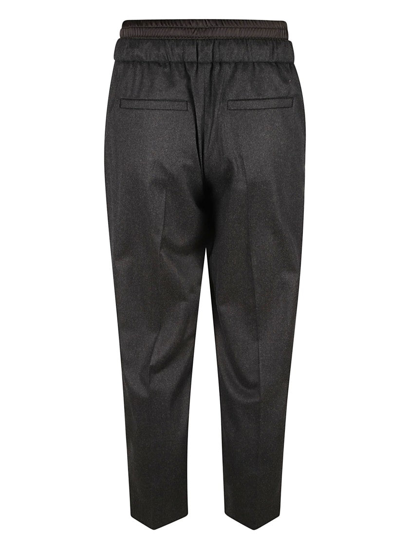 Brunello Cucinelli Relaxed Fit Grey Trousers