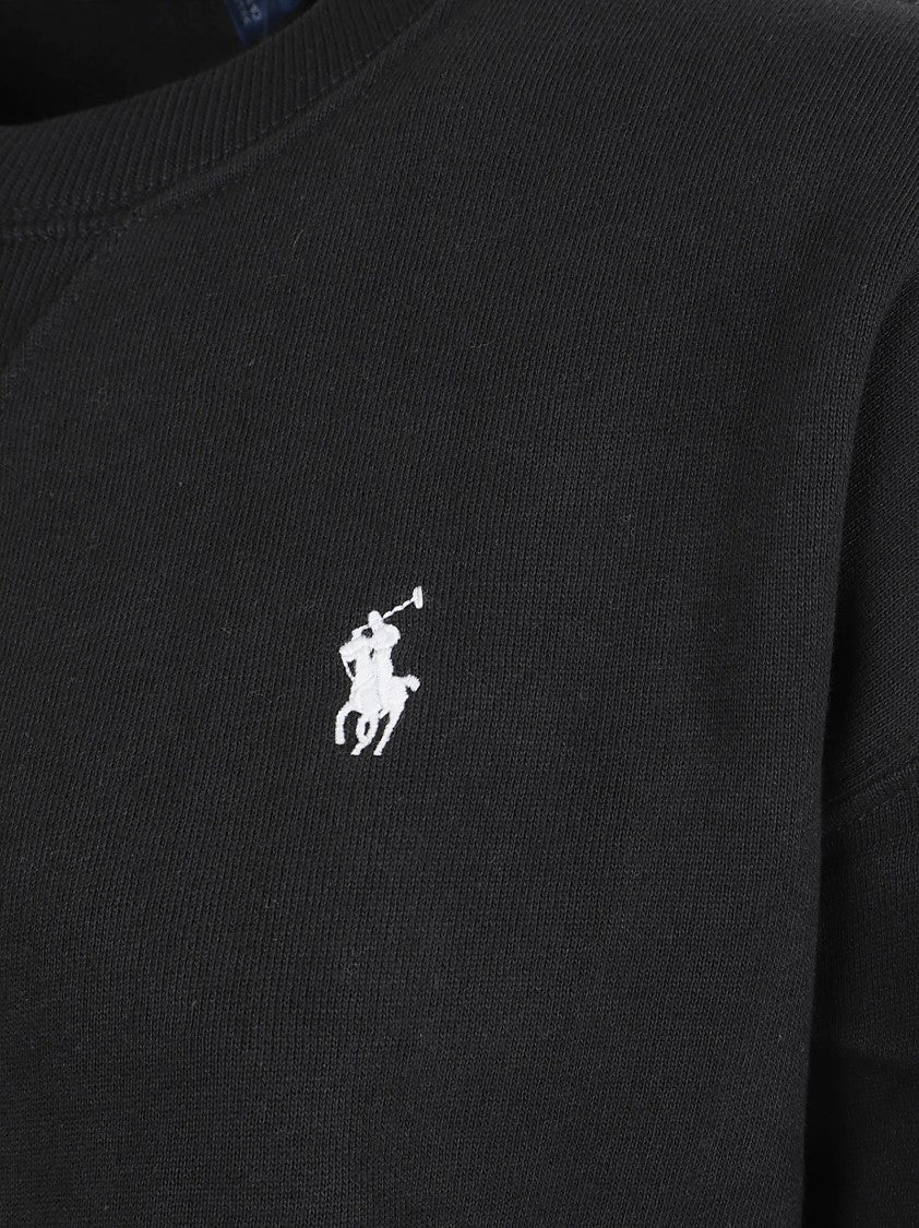 Polo Ralph Lauren Cropped Black Sweatshirt