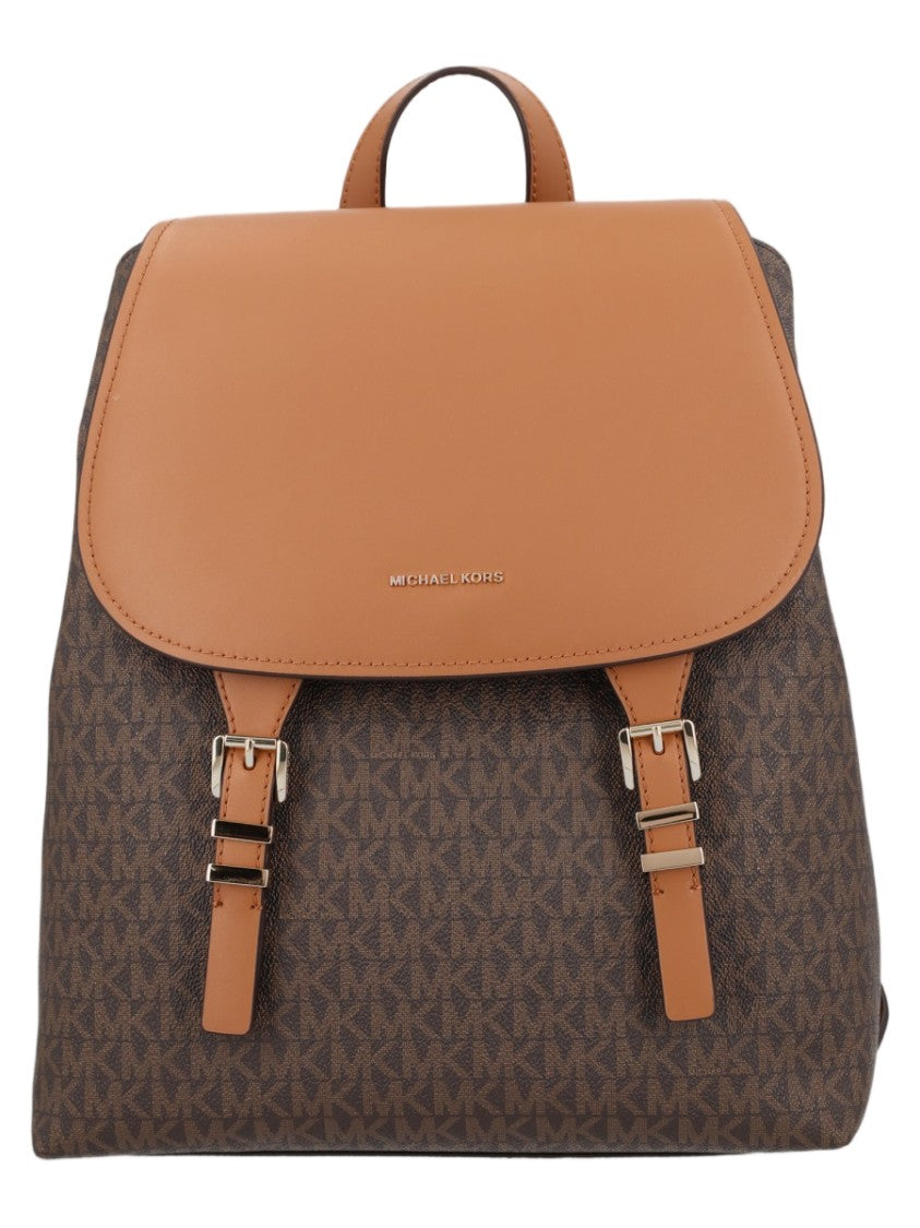 Michael Michael Kors Quinn Monogram Adjustable Flap Backpack