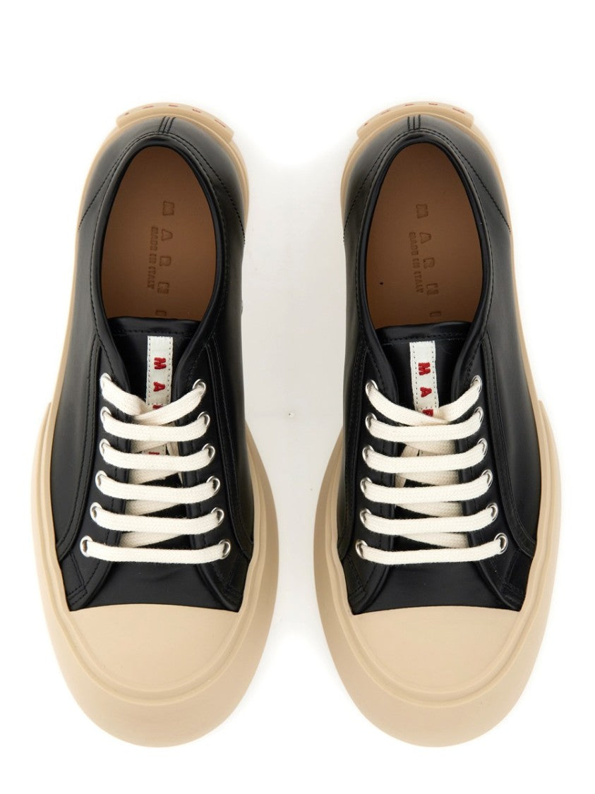 Marni Black Calf Leather Sneakers