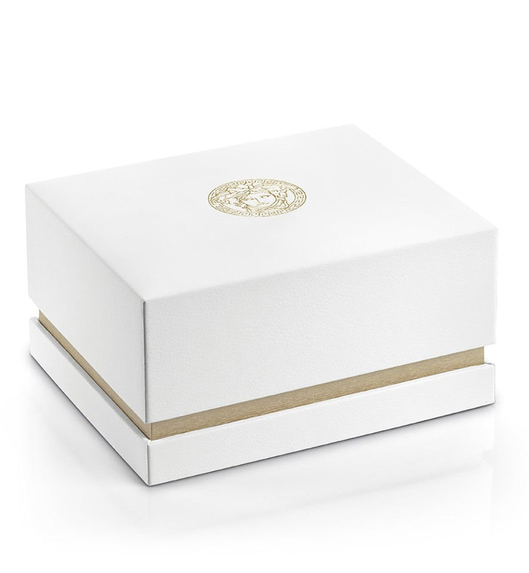 Versace Oval-Shaped Versace V-Icon Quartz Watch With Gold Link Bracelet