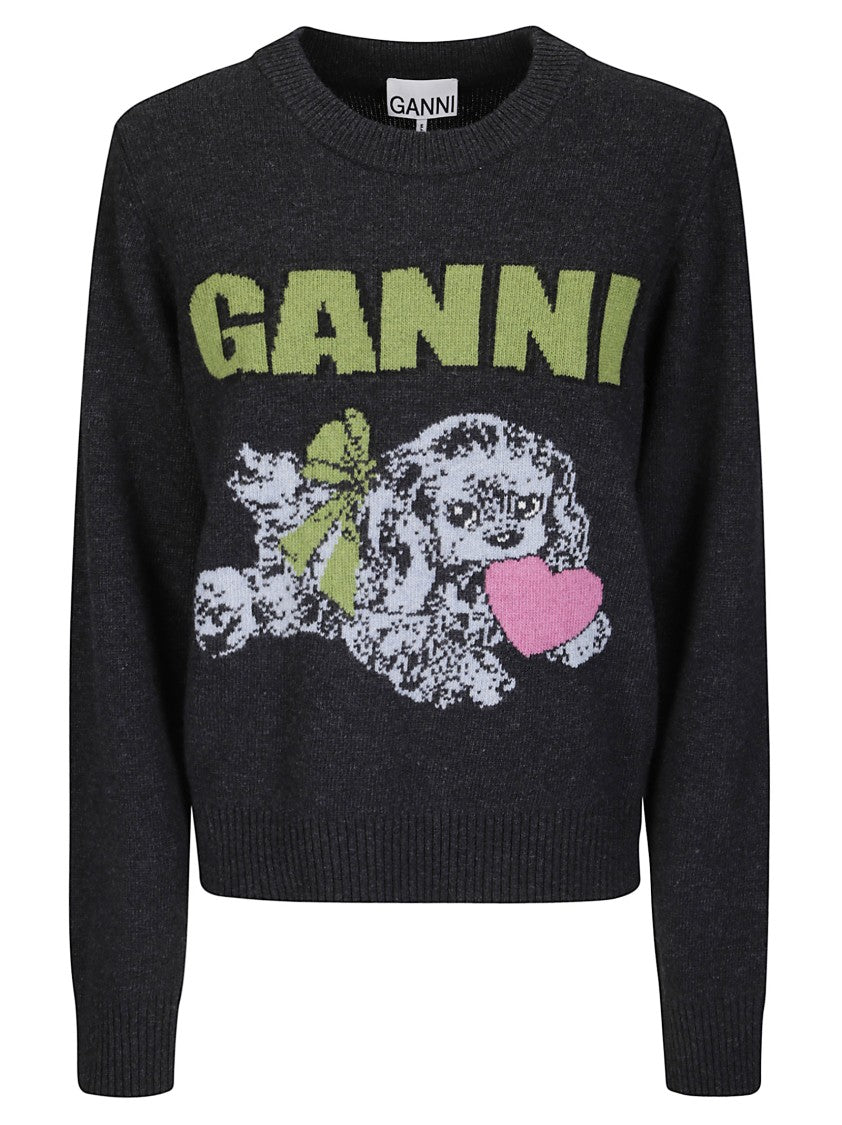 Ganni Printed Sweater