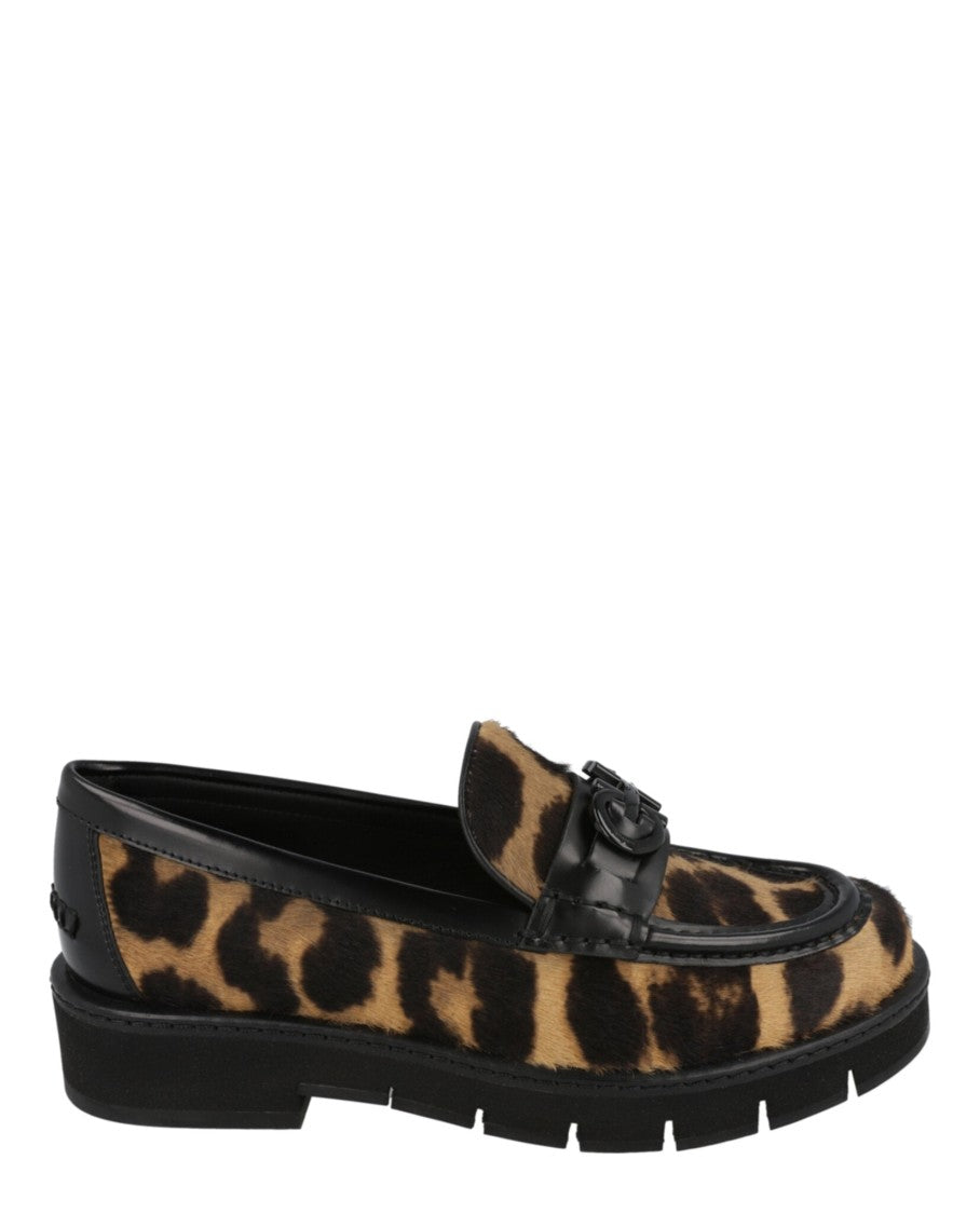 Ferragamo Ofelia Leopard Print Loafers
