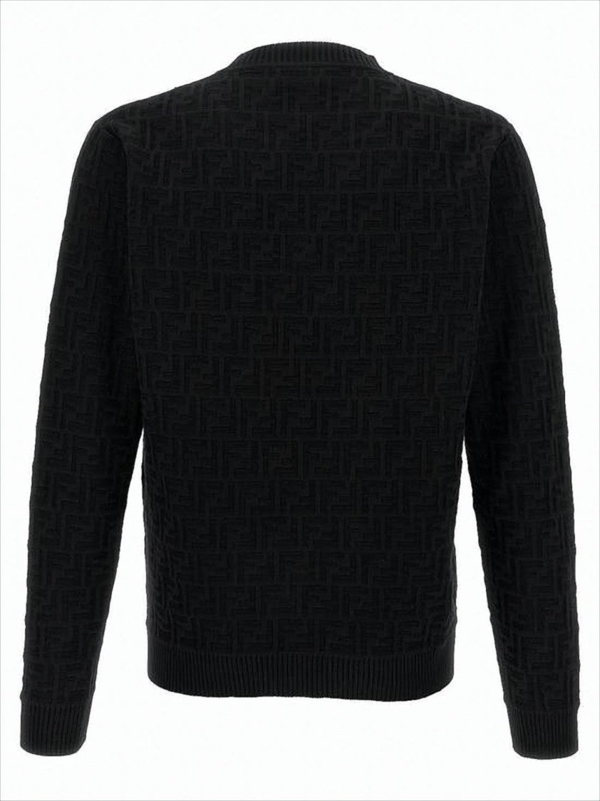 Fendi Textured Black Sweater