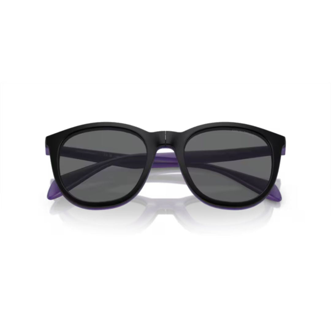 Emporio Armani 4211 Sole Rounded Square Frame Sunglasses With Dark Lenses