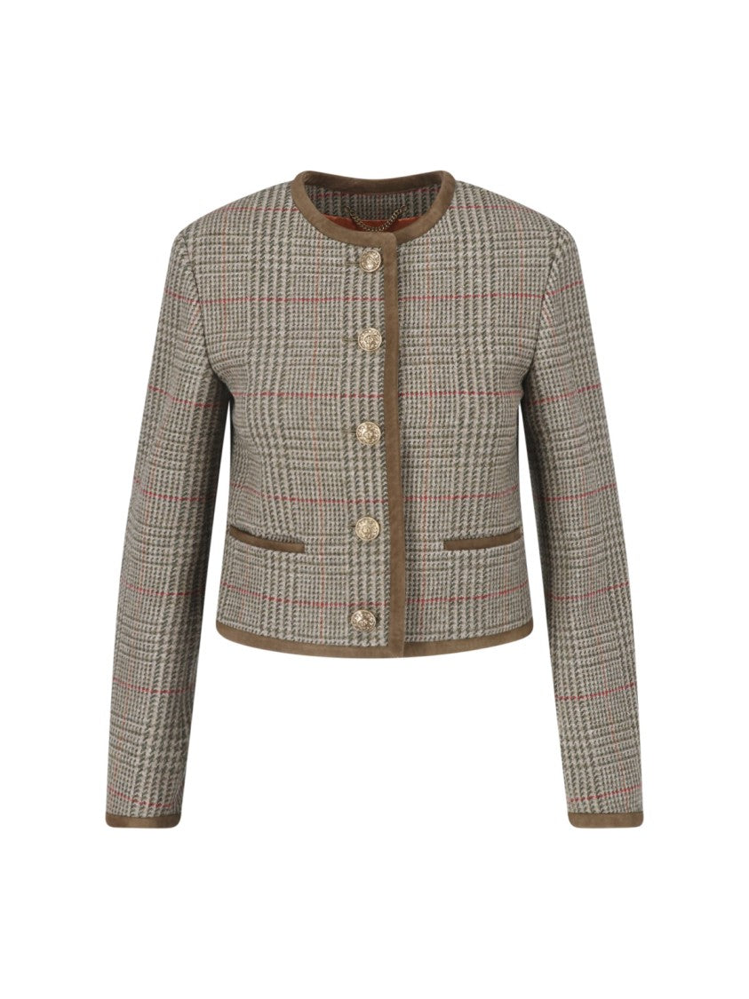 Golden Goose Virgin Wool Crewneck Buttoned Jacket