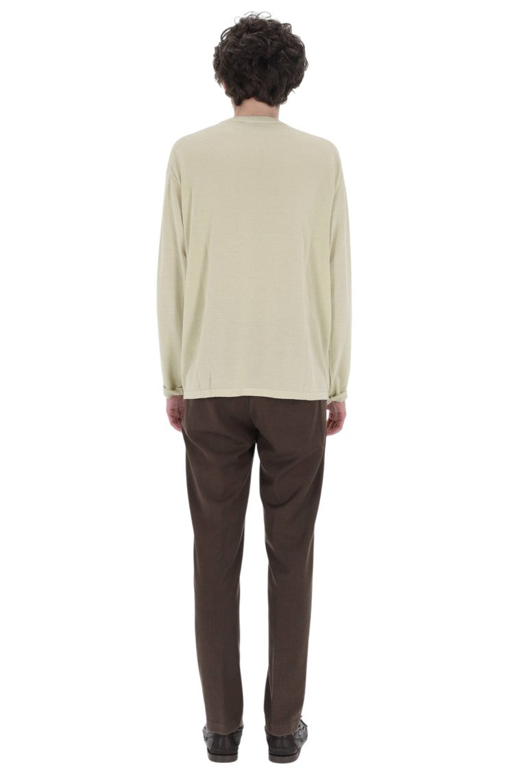 Roberto Collina Cotton Crepe Crewneck Sweater
