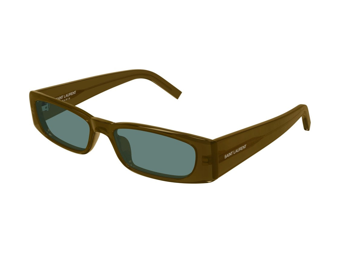Saint Laurent Sl 942 Olive Acetate Dark Green Rectangular Sunglasses
